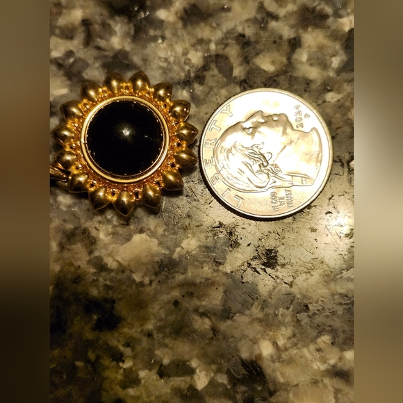 Vintage Nolan Miller Interchangeable Sunflower Pendant Gold Tone Chain Necklace - Picture 13 of 13